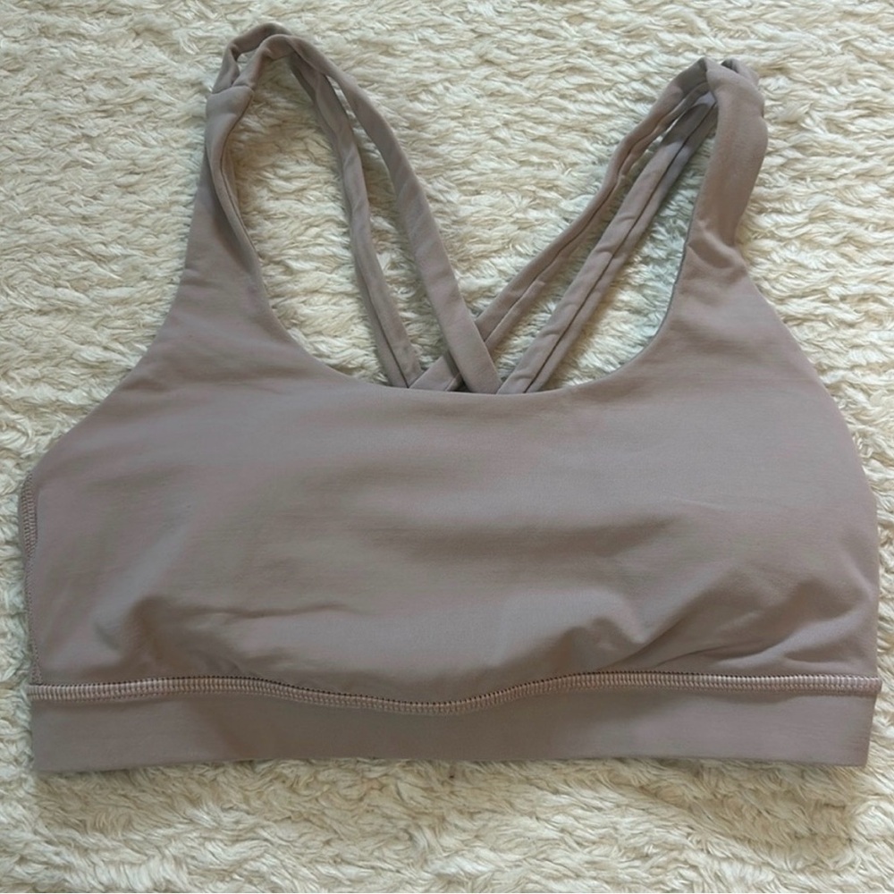 Lululemon Energy Bra Rose Quartz Size 6